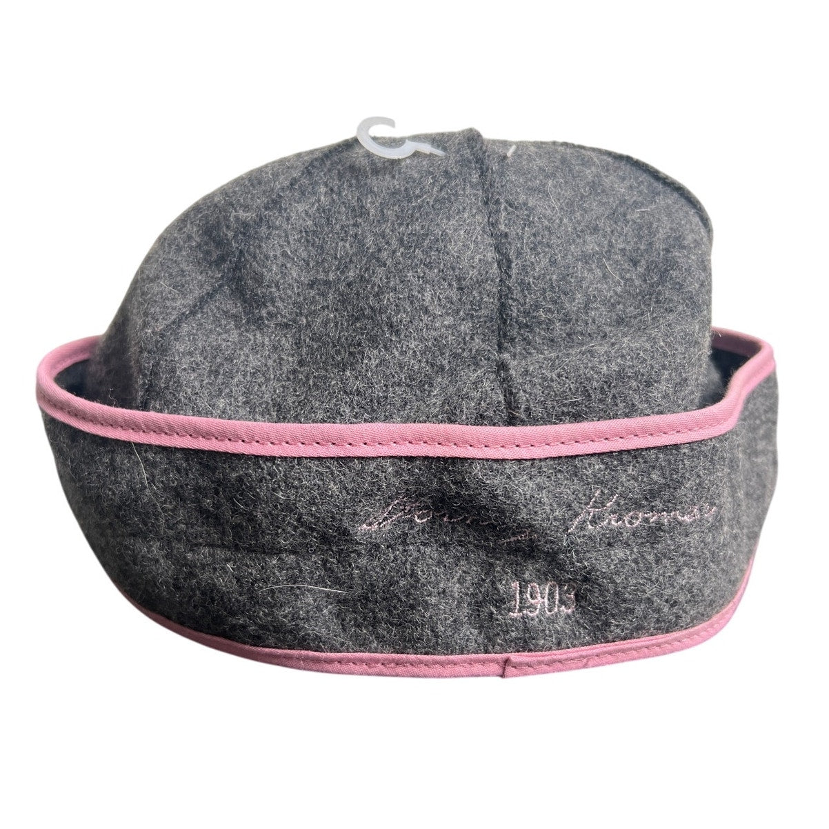 Stormy Kromer Hat Cap Size 7 /8 Fitted Gray Pink Petal Wool Blend Women's