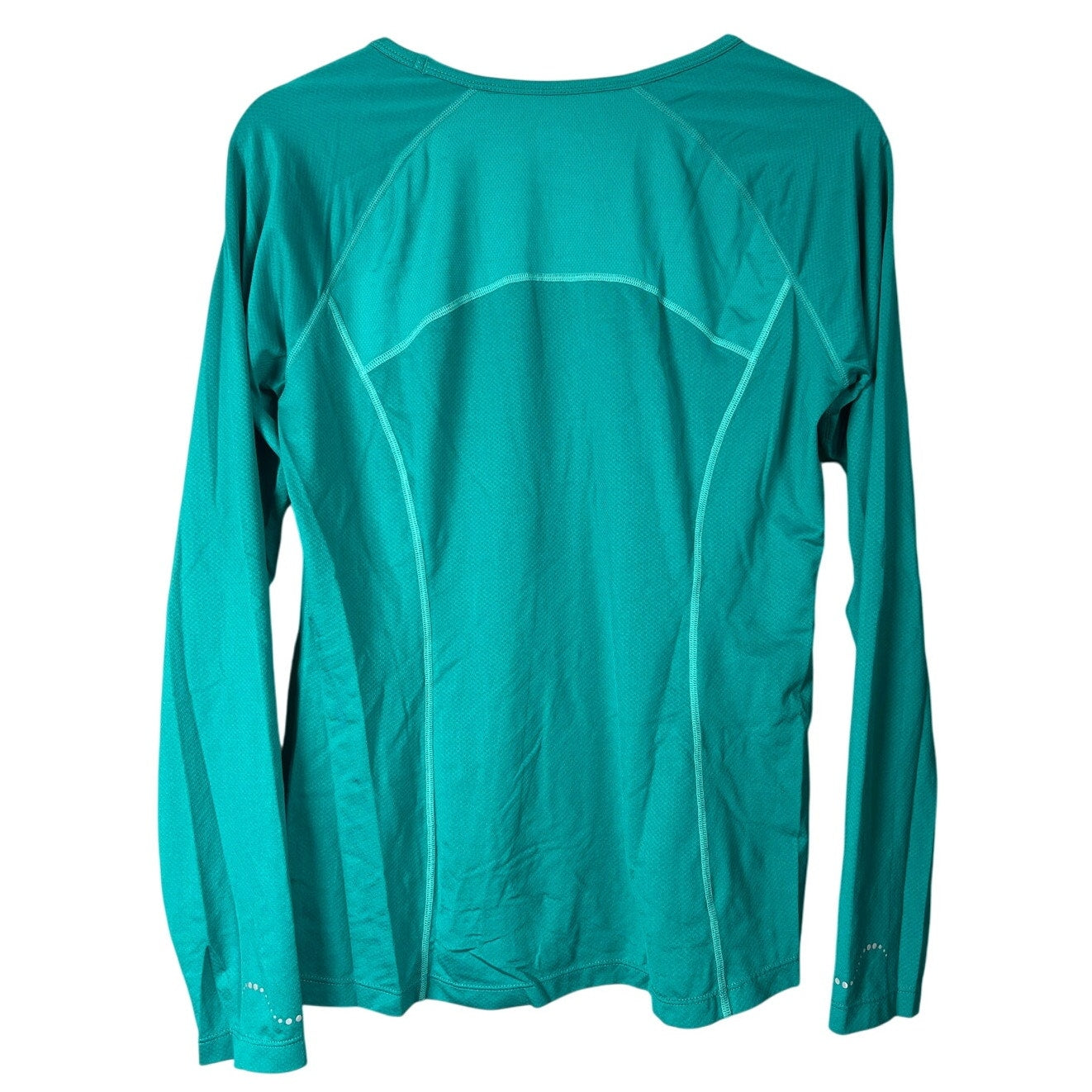 REI Women's Size Medium Long Sleeve Green Swiftland High-Low-Hem