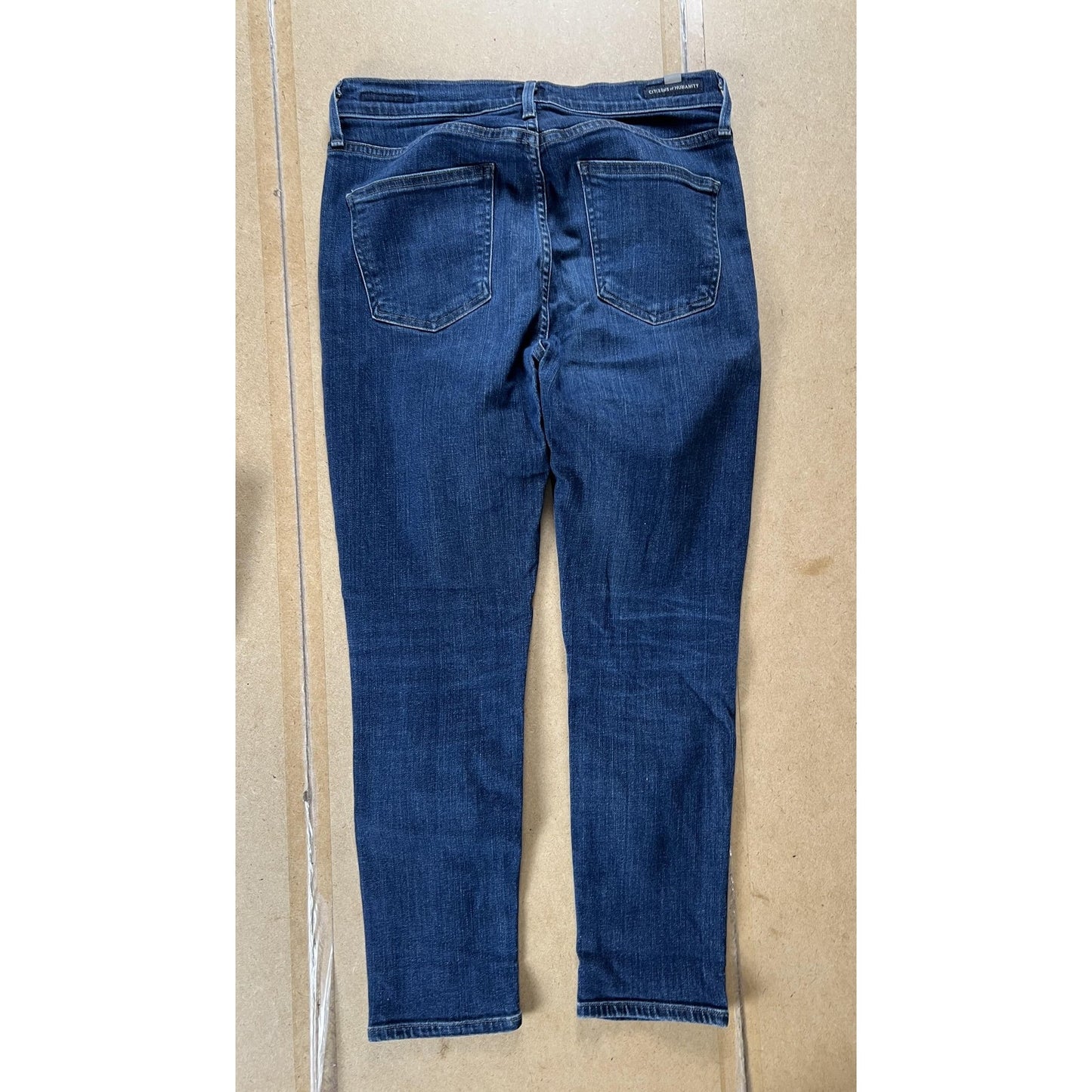 C Of H Pants Womens 28 Blue Rocket Crop Majestic Skinny Cropped Stretch