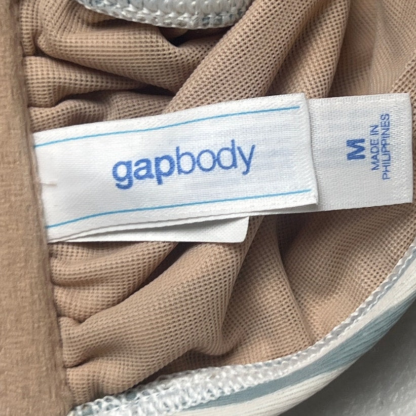 gapbody Size Medium Striped Bikini Swim Top Blue