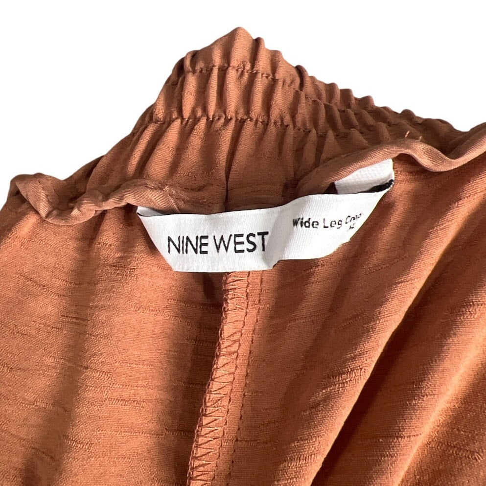 Nine West Wide Leg 100% Polyester XL Peach Breathable Pants