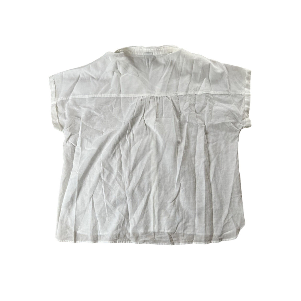 Patagonia Button-Up Womens XL White Collared Short Sleeve Lightweight Casual