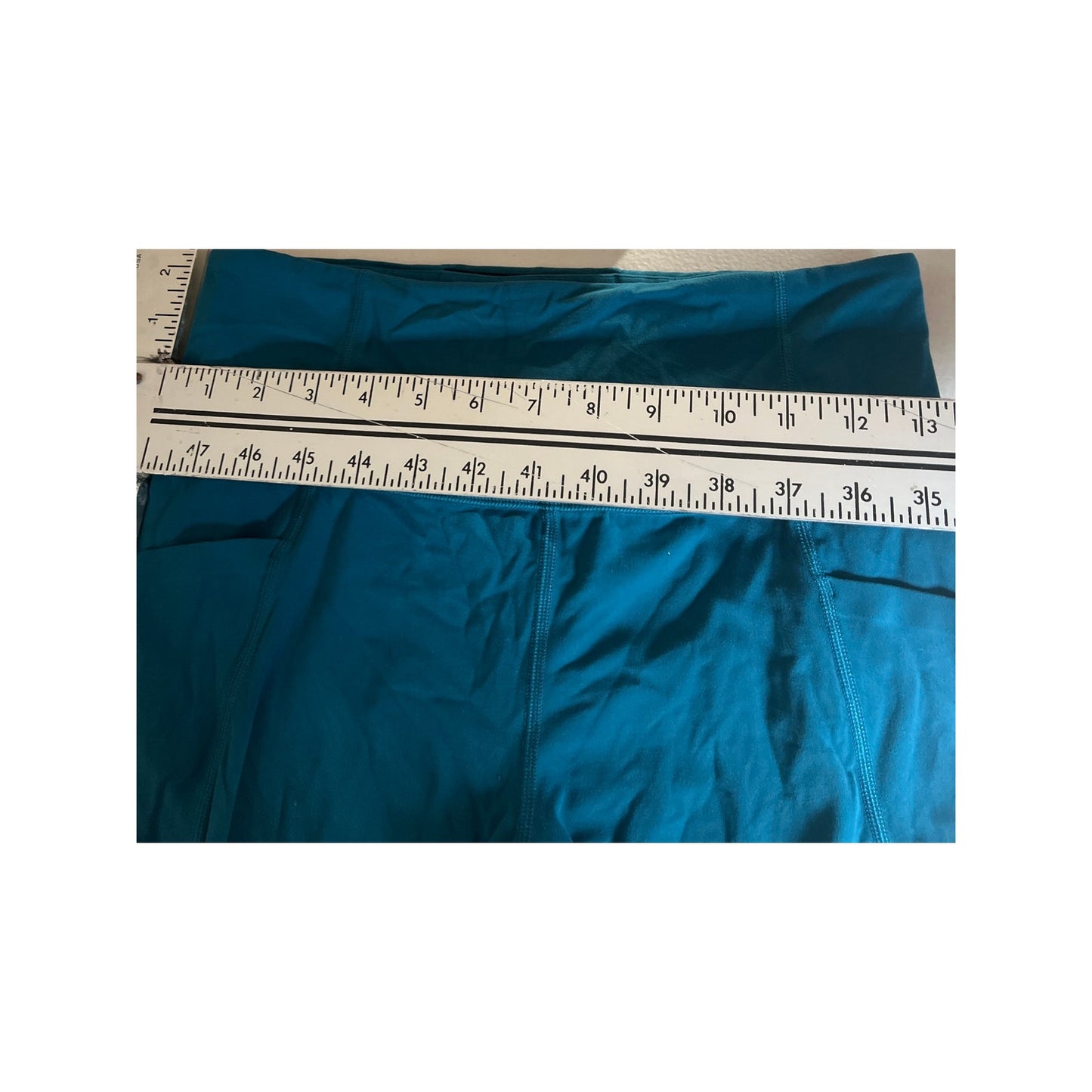 Athleta Blue Women's High Rise Pocketed Cropped Leggings Size MT