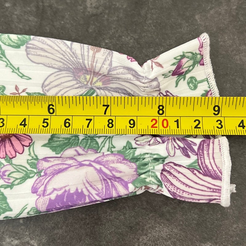 PatPat 3-6M Ruffled One Piece Floral Toddler