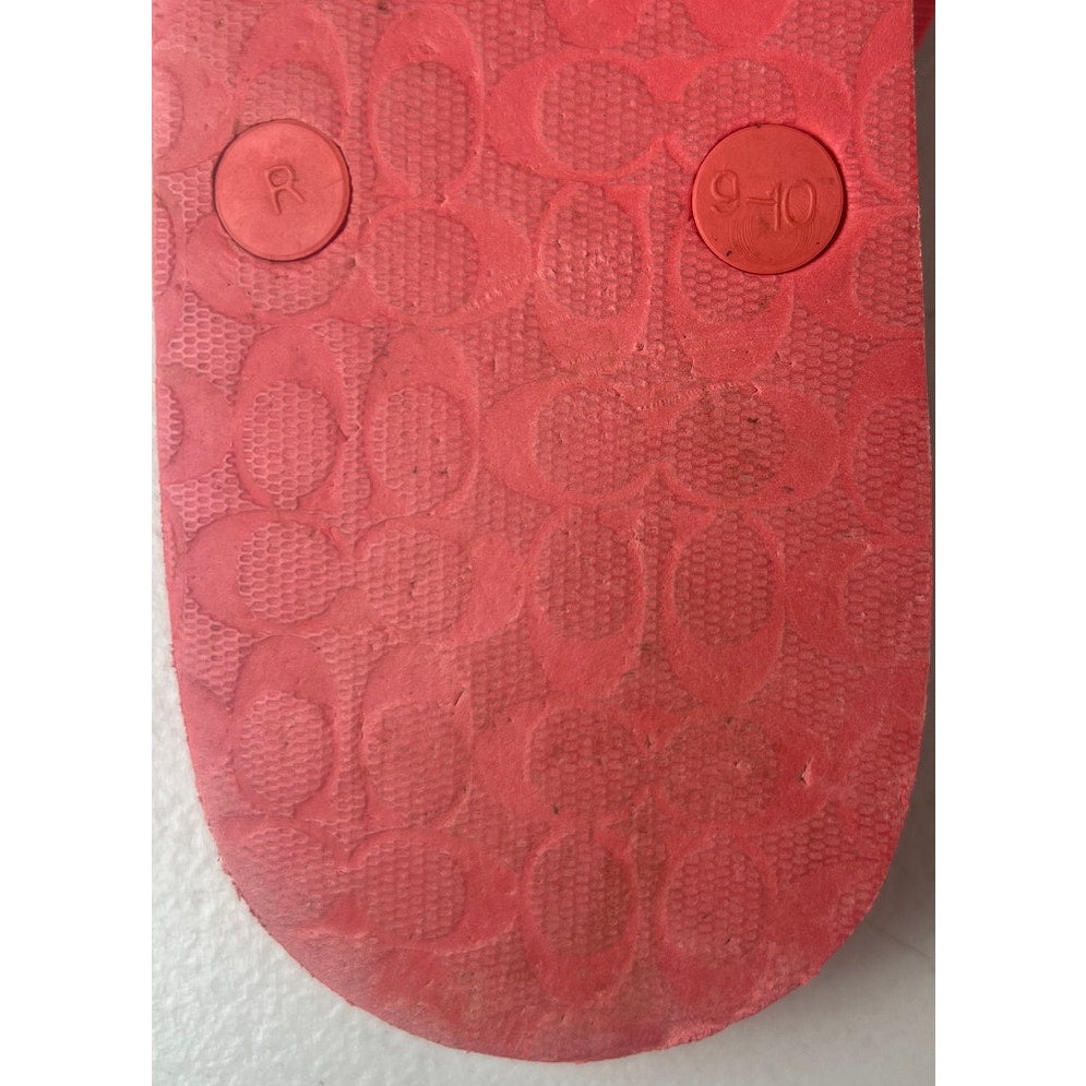 Coach Alessa Red Women Flip Flop Coral 9-10