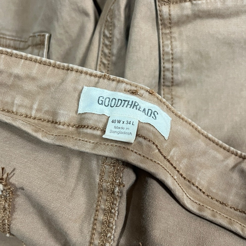 Goodthreads Khaki Chino Workwear Pants Size 40w x 34L