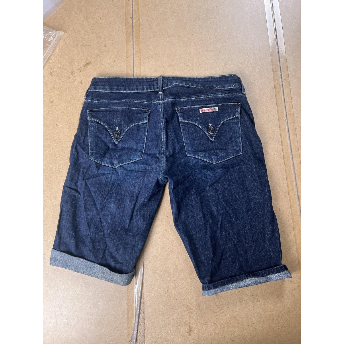 Hudson Pants Womens 29 Blue Capri Denim Cuffed Pockets Zip Flat Front Slim