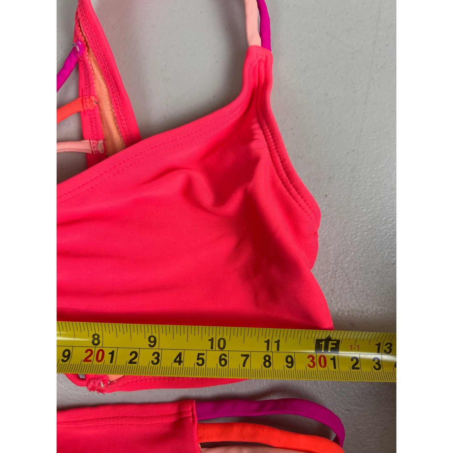 Xhiliration Size Small Orange Women Swimwear Set Bikini