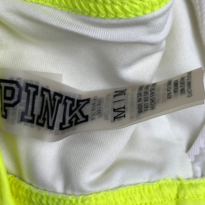 PINK Victoria Secret Size Medium Yellow Swim Top Bikini