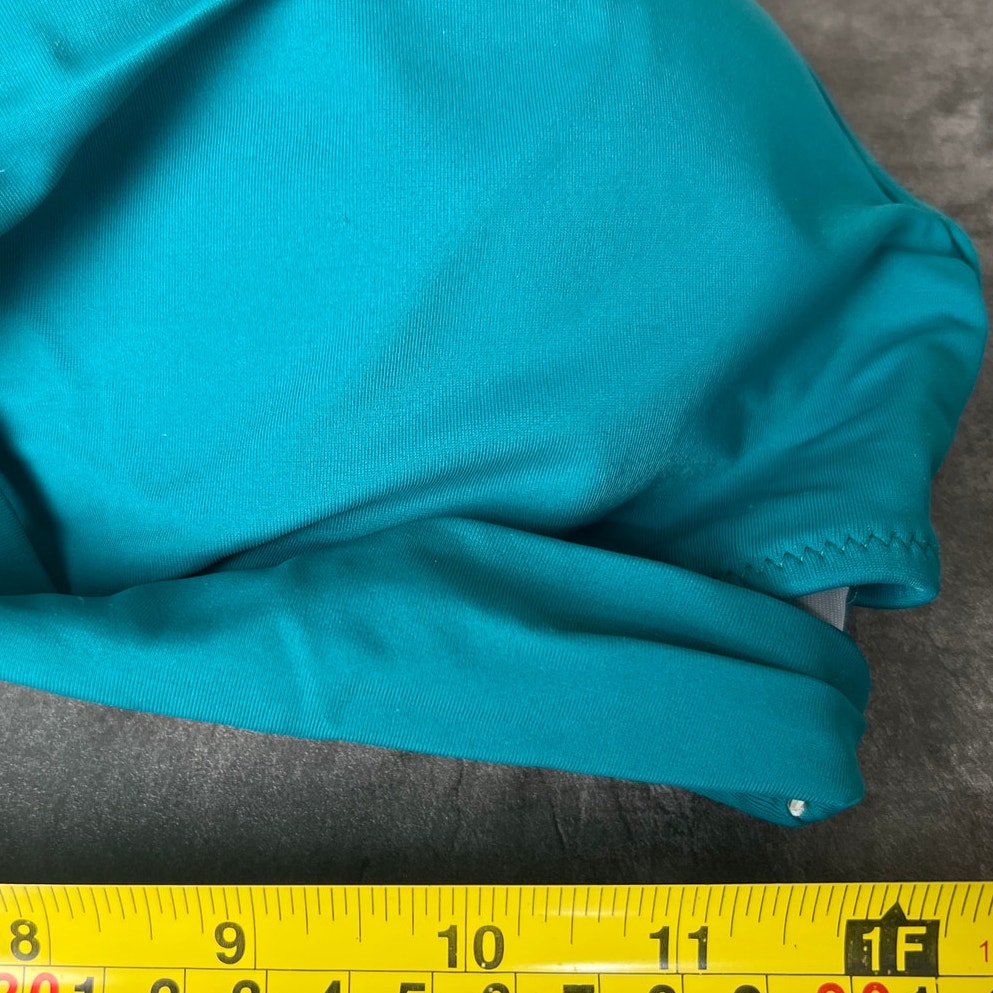 Teal Blue Shoulder Strap Bikini Top Size Small S