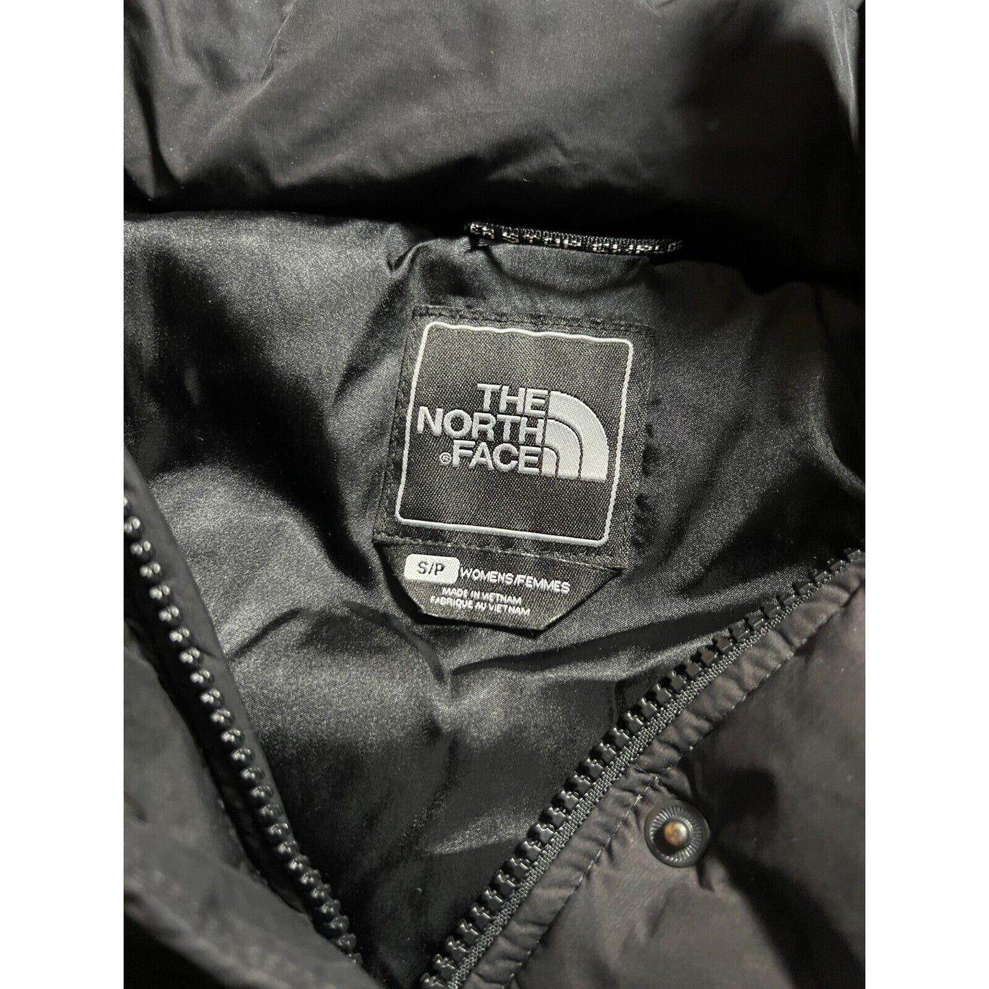 The North Face Black Puffer Goose Down Parka Jacket Coat Small S