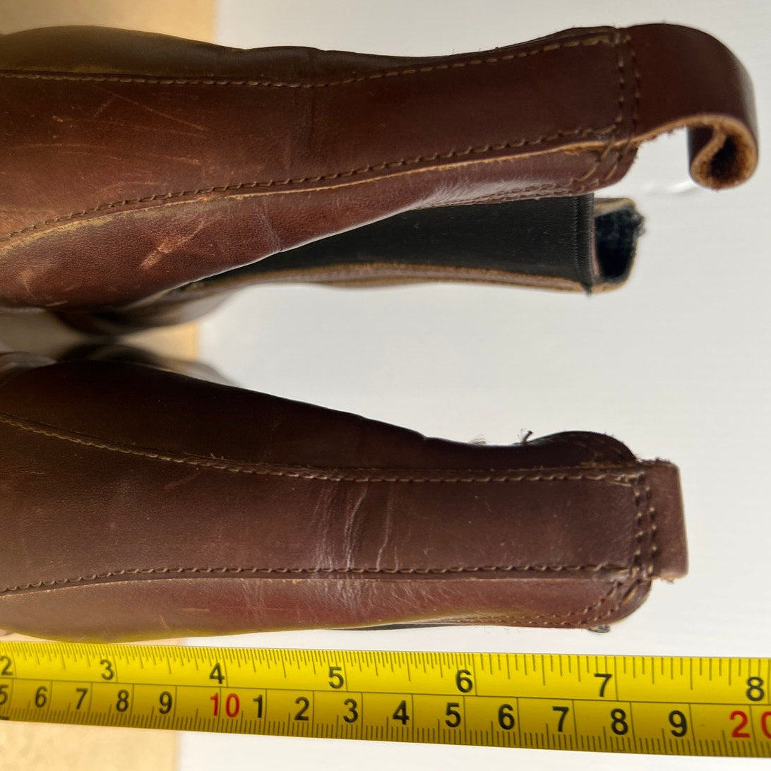 Red Wing Heritage Harriet Chelsea Ankle Boots 7.5 B Amber Harness Brown