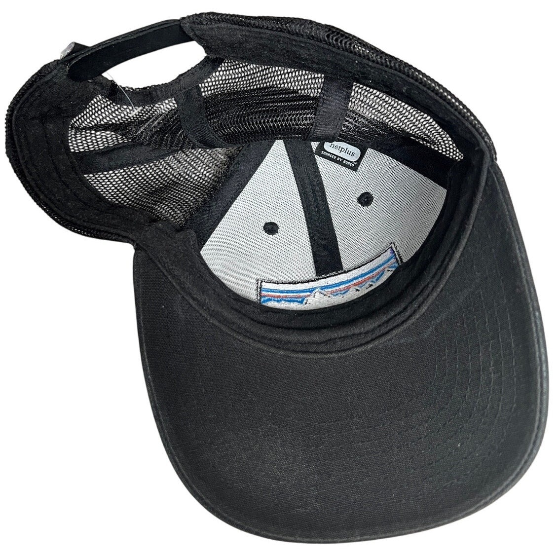 Patagonia Spellout Logo Trucker Hat Cap Snapback Black