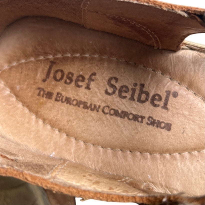 Josef Seibel Comfort Tan Sandals Size 38