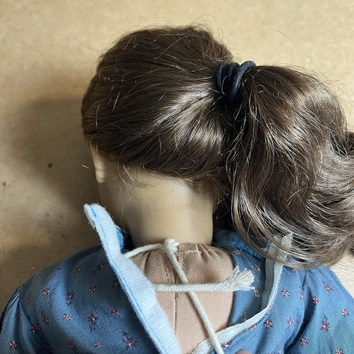 American Girl Brown Hair Blue Dress Doll 18 Inch Classic Outfit Toy Collectible