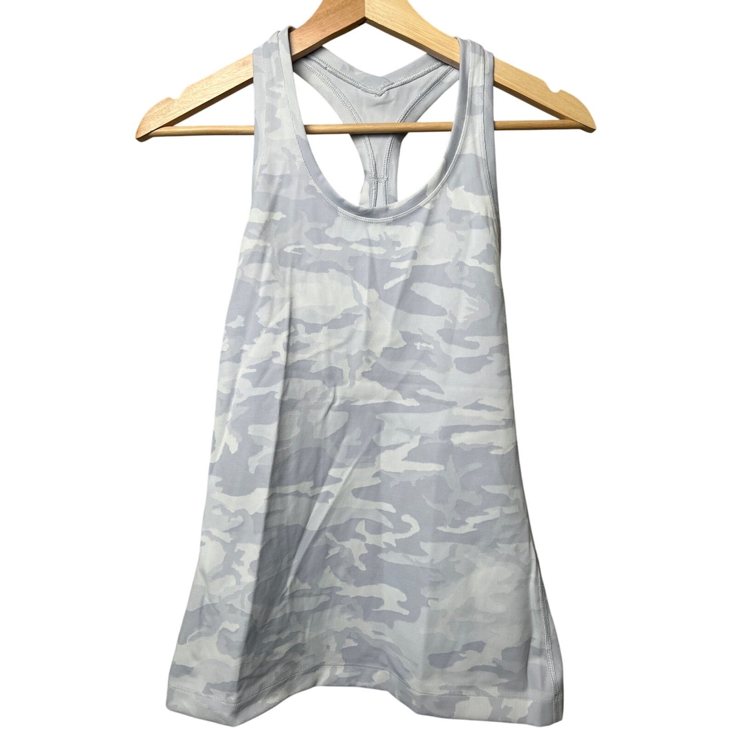 Lululemon Cool Racerback II Nulu Camo White *Dimensions In Pictures*