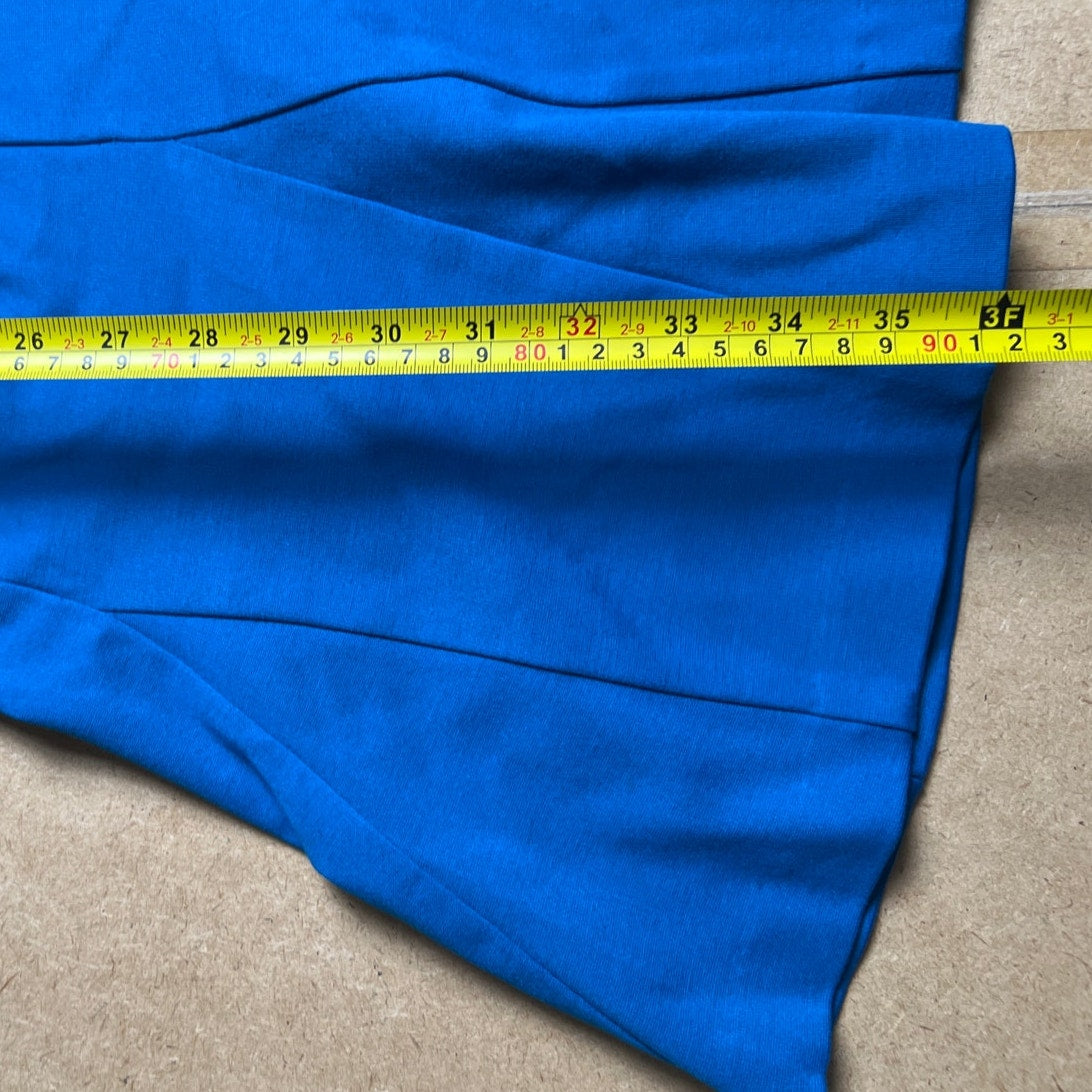 Banana Republic Women's Dress 14 Knit Bright Teal V neck Sheath Career