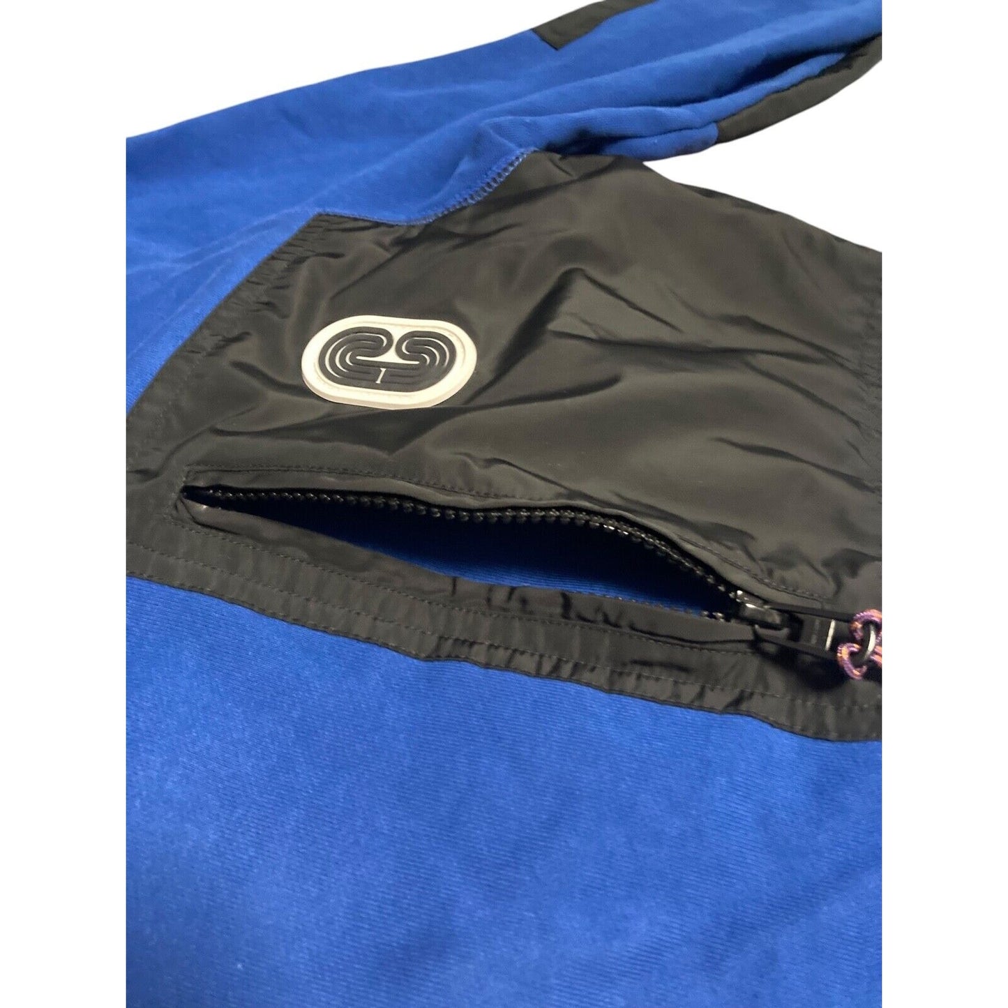 COACH Men’s Mixed Media Sweatshirt Blue / Black Size M