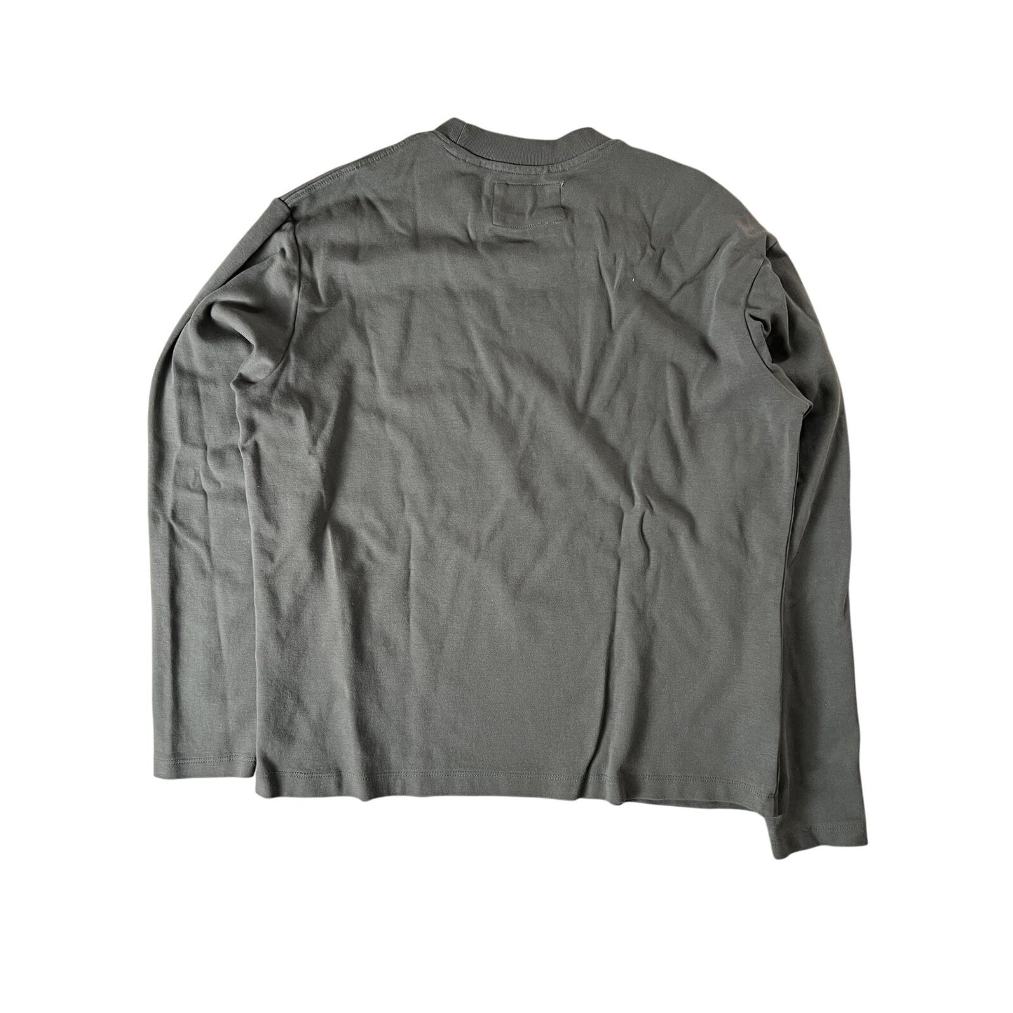 Parker & Hale Shirt Mens M Green Long Sleeve Crew Neck Cotton Jersey Relaxed Fit