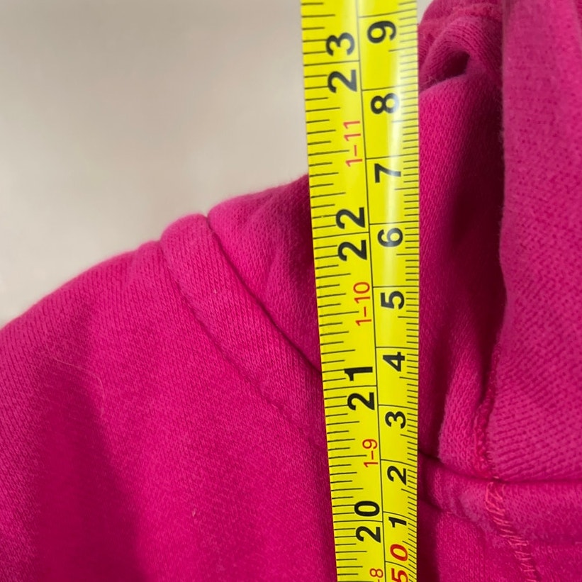 Y2K Aeropostale Pink XS Embroidered Warm Button Up Hoodie