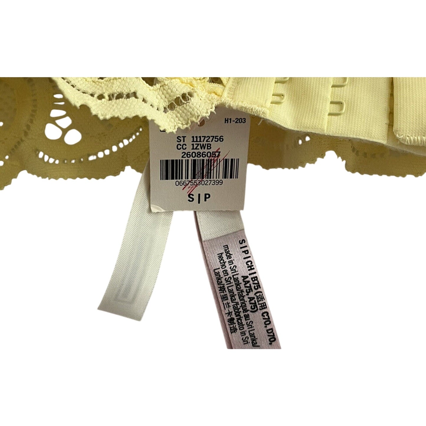 Victoria's Secret PINK Bra Yellow Lace Halter Razor Back Small S - NWT