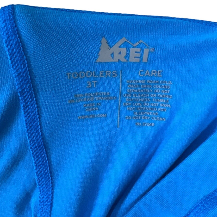 REI Toddler 3T Blue Base Layer Bottoms Sweatpants Polyester