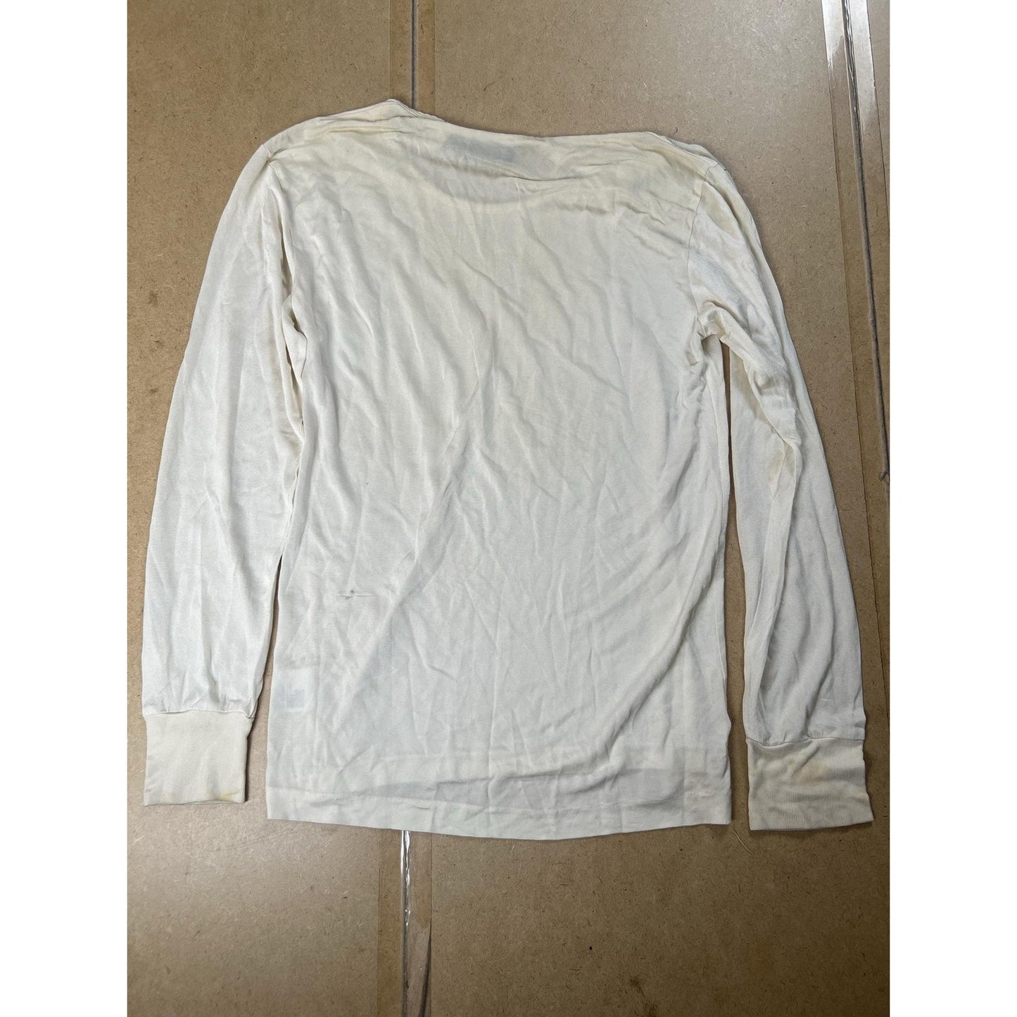 Eddie Bauer Tunic Womens M White Scoop Neck Silk Crochet Lightweight Pullover
