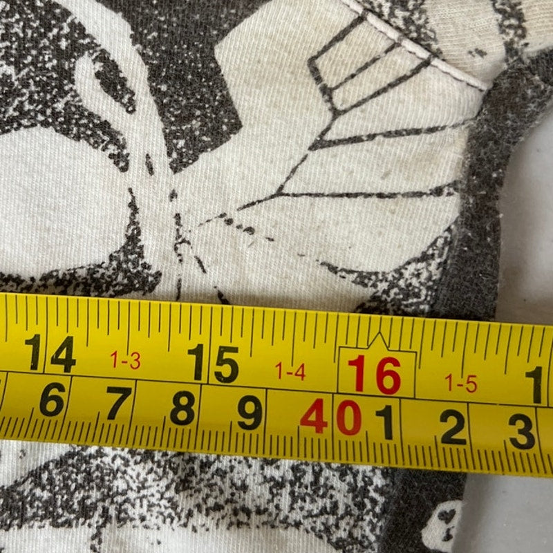 Y2K Pepe Jeans Grunge Skull AOP Skull Women Long Sleeve Size XL