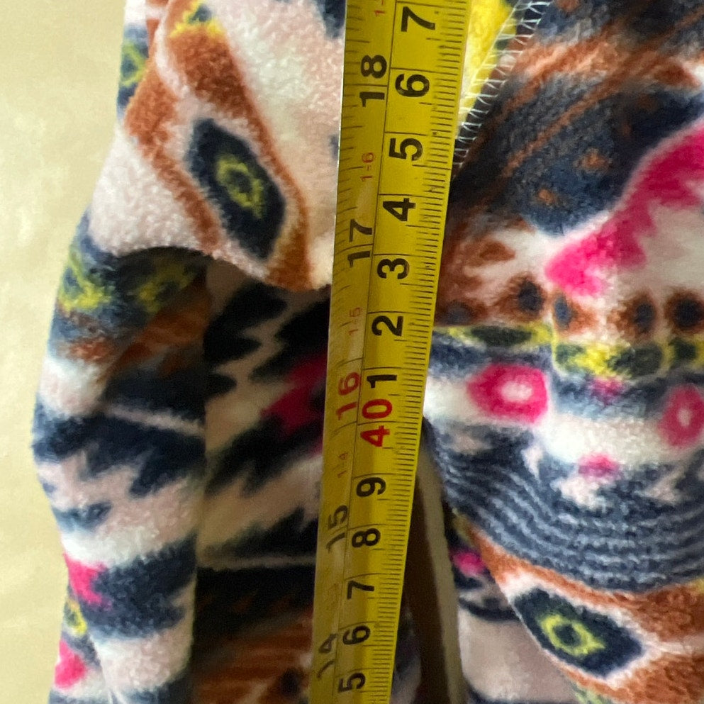NWT Eddie Bauer Women’s M Southwest Multi-Color Fleece Pullover Quarter Zip