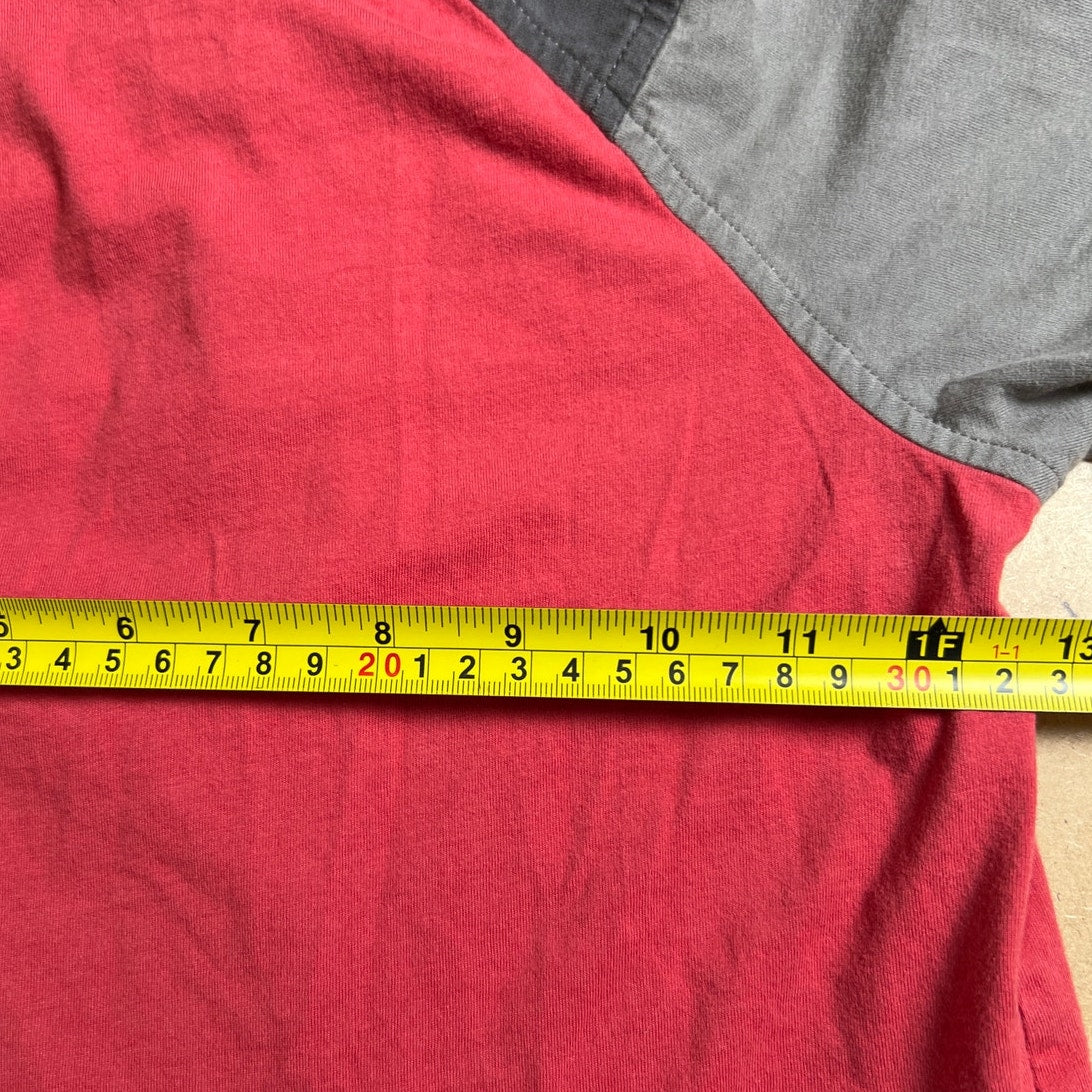 Tea Collection Boy Size 6 Polo Short Sleeve Red/Gray Shirt