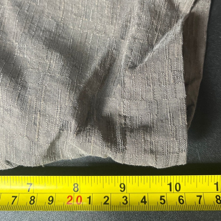 Eileen Fisher Grey Italian Fabric Linen Gauze Button Down Top Women's L