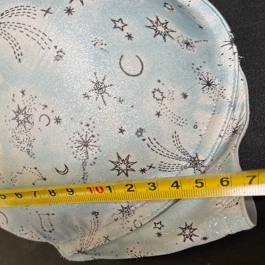 Victoria Secret Push-up Bra Light Blue Star Pattern 36DD