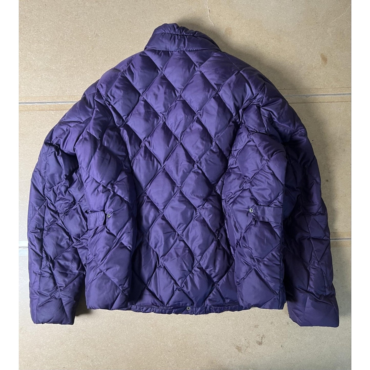 Eddie Bauer Jacket Womens XXL Purple Quilted Down Insulated Pockets Zip