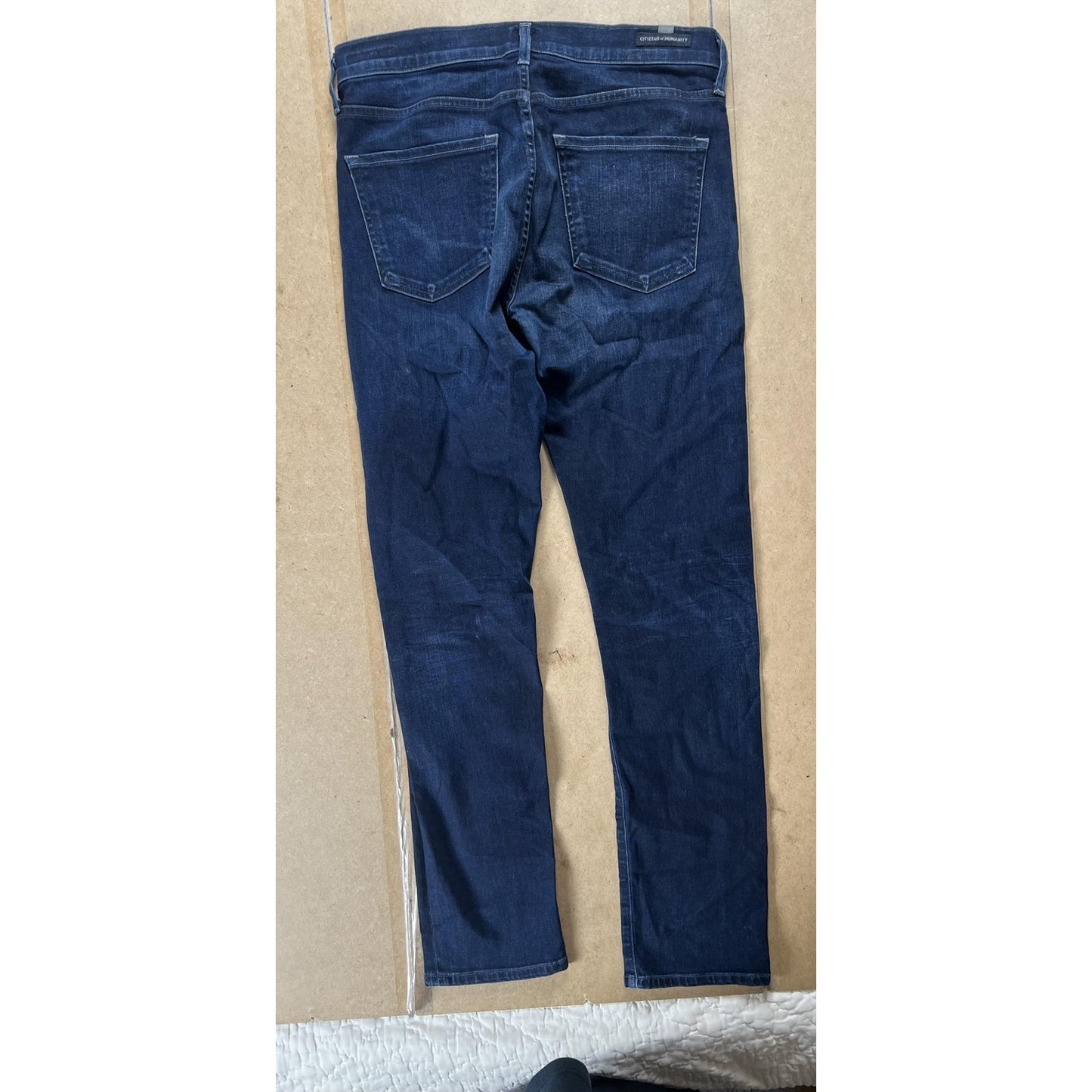 C Of H Mens 28 Blue Chino Slim Straight Denim Cotton Stretch 5-Pockets