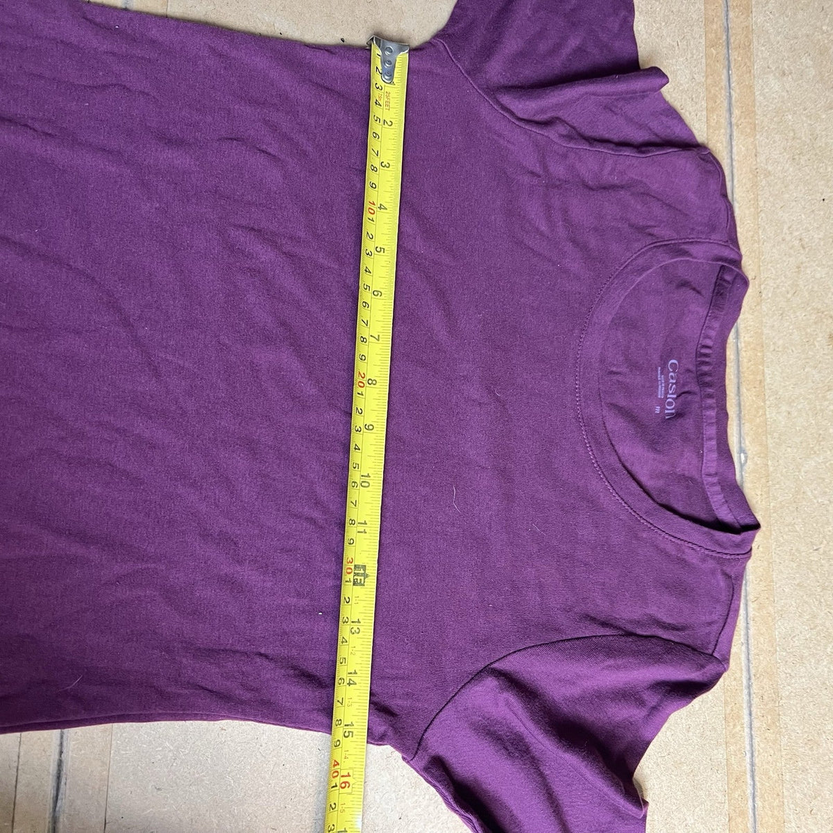 Caslon T-Shirt Womens M Purple Basic Crew Neck Long Sleeve Jersey Tagless