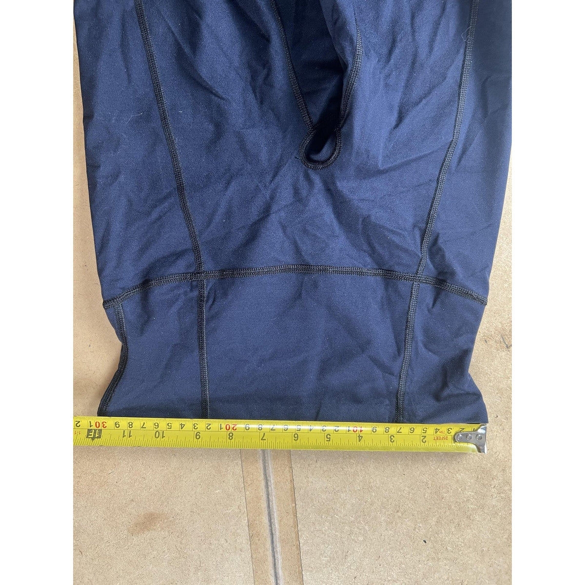 Leggings Womens XS Blue High Rise Ankle Activewear Colorblock Nylon Spandex