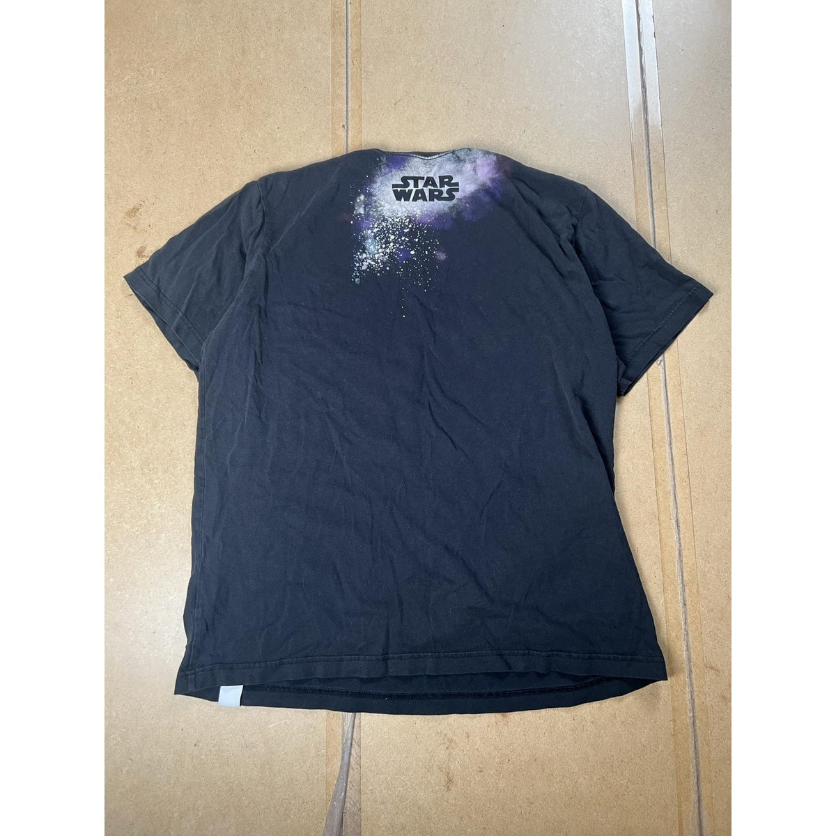 Uniqlo Shirt Mens XL Black Star Wars Darth Vader Graphic Cotton Crew Neck