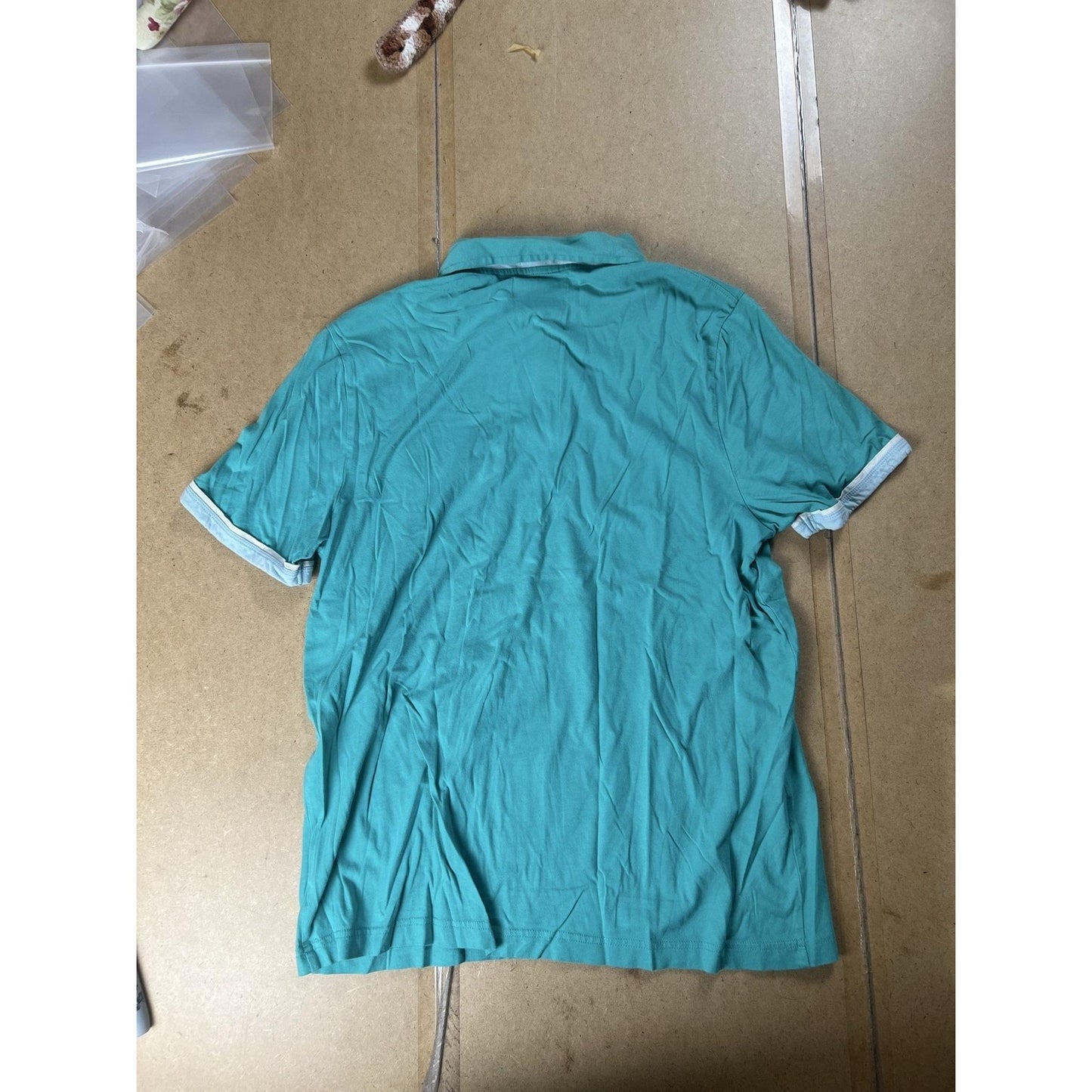 Original Penguin Polo Mens L Green Classic Fit 100% Cotton Pocket Collared