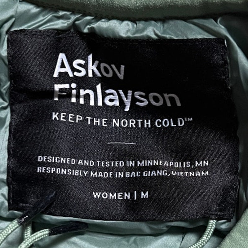 Askov Finlayson Green Puffer Vest Women's Medium M