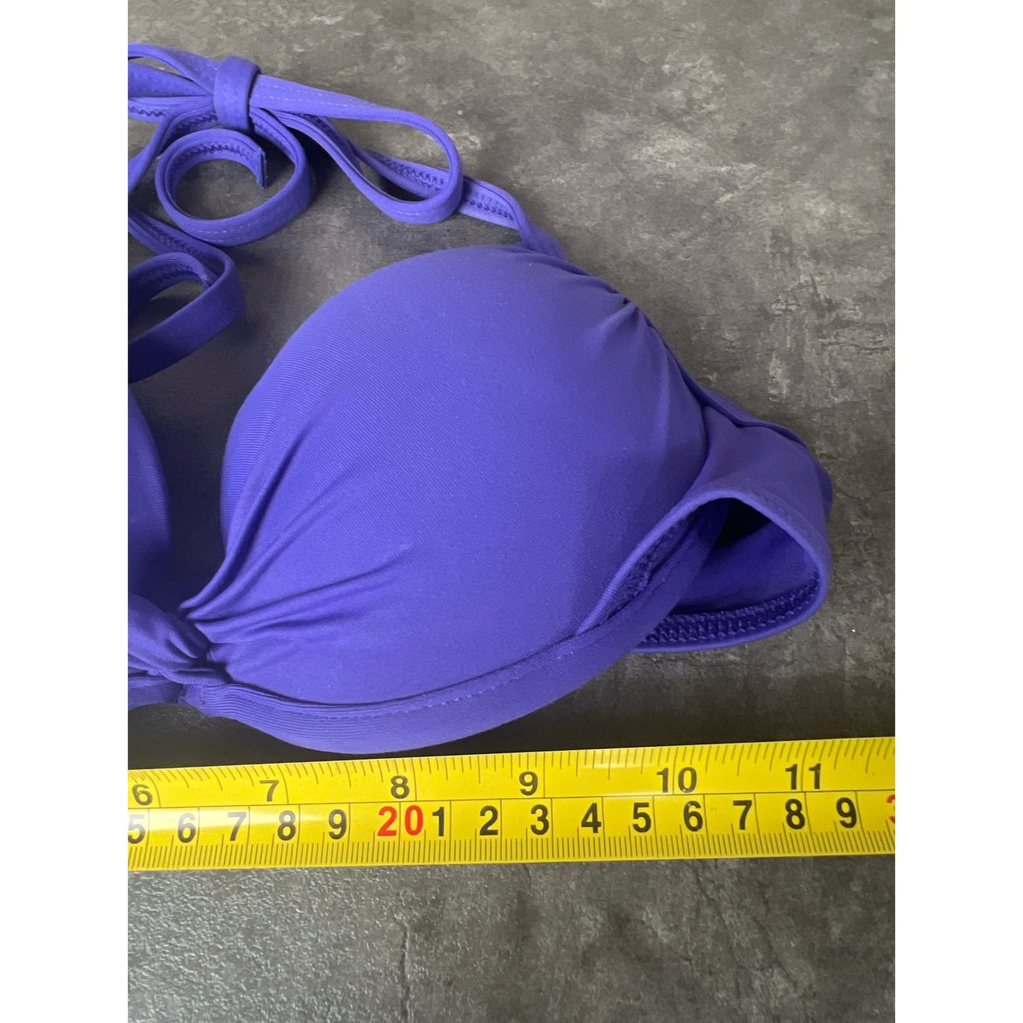 Victoria's Secret 34A Purple Push Up Halter Bikini Top EUC