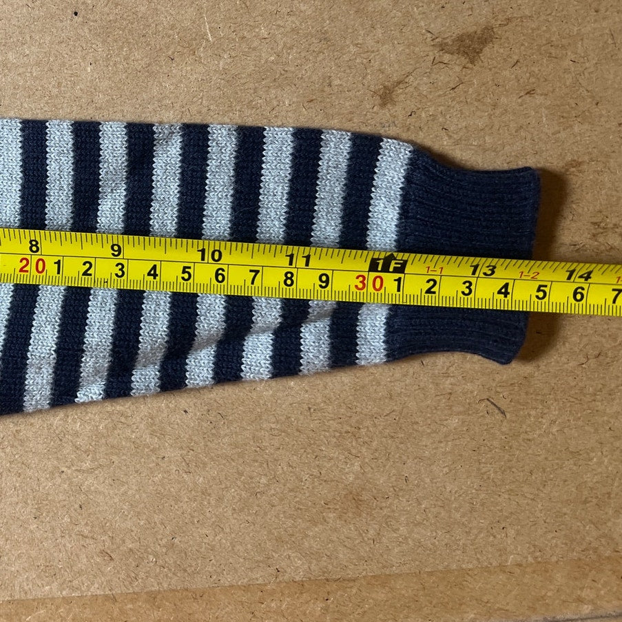 Janie and Jack Navy Red and Gray Striped Sweater Toddler Size 4