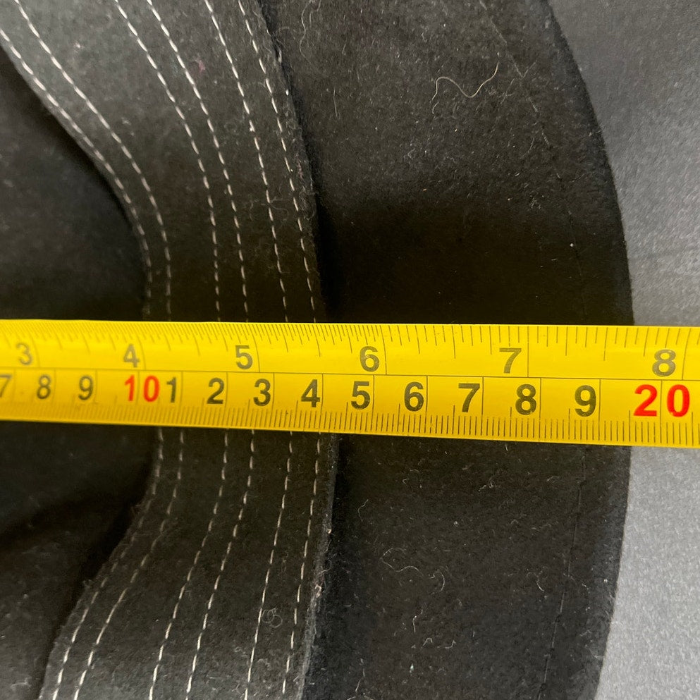 Scala Collezione 100% Wool Black Band Buckle One Size Women's Hat