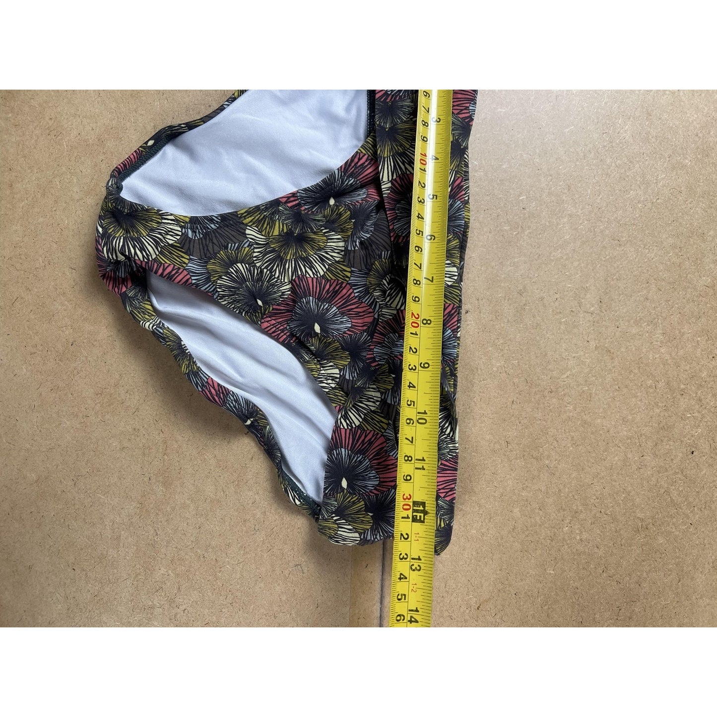 Bottom Womens 34 Multicolor Hipster Lined Elastic Waist Stretch Floral