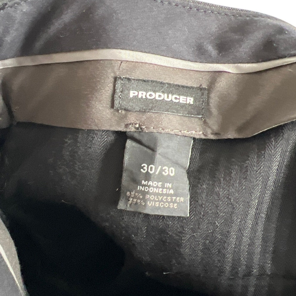 Express Producer 30 Gray Pin Stripped Dress Pants Mens