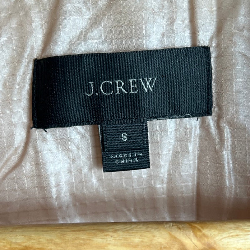 J. Crew Pale Pink Quilted Vest Neutral Peachy Pink Vest Puffer Size S