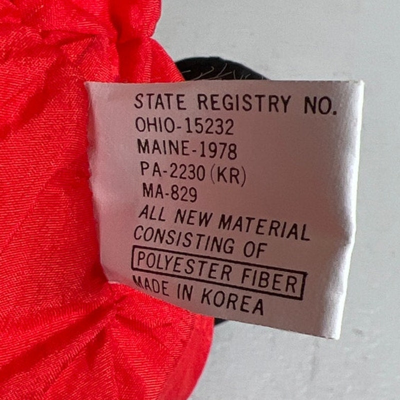 Vintage Puffy Santa Claus Plush Nylon Parachute Style 1990s J.S. International