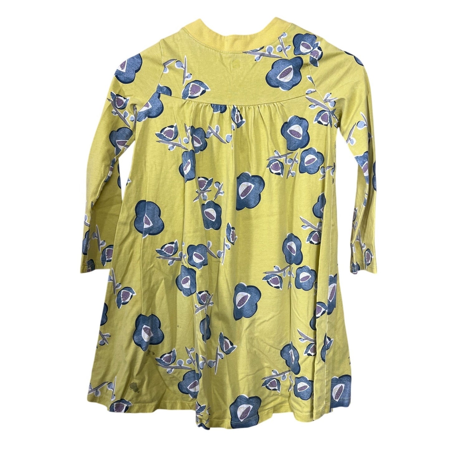 Tea Collection Kids Dress in Mustard with Floral Design Size 8