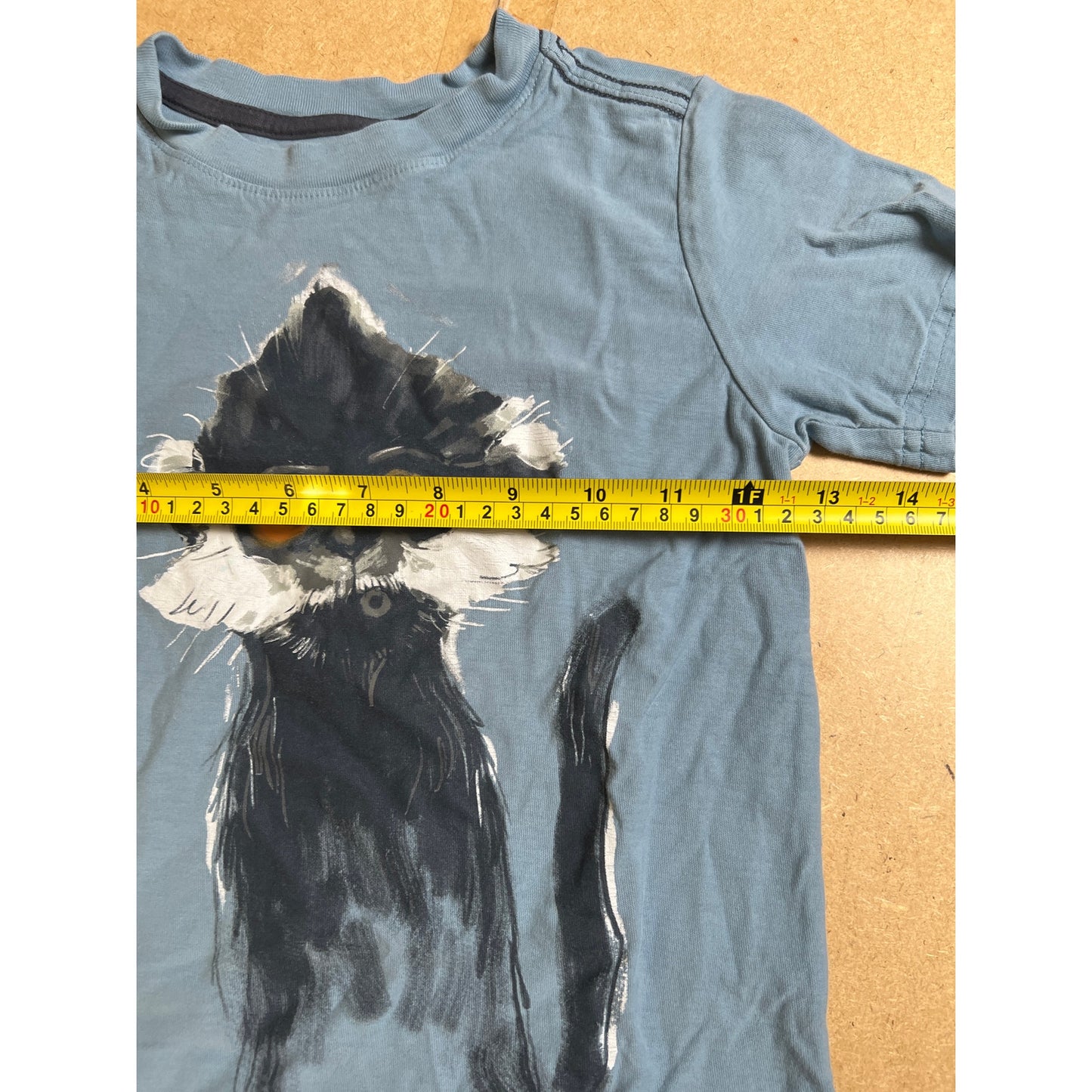 Tea Blue With Monkey Graphic Boy T-Shirt Size 7