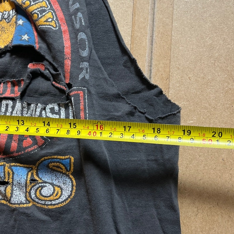 Vintage Thrashed Harley Davidson 50th Sturgis Men Large Tank