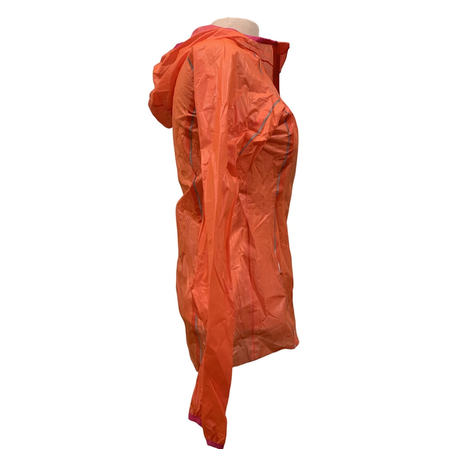 SAUCONY Women’s Orange Pink lightweight Running Windbreaker Jacket XS - EUC